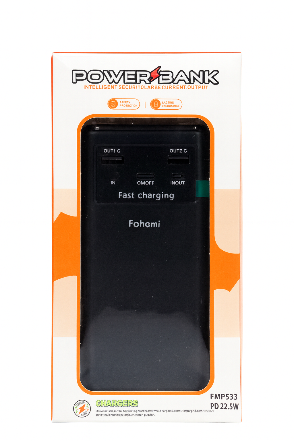 Batterie externe Fohomi 22.5W – Charge rapide et design compact