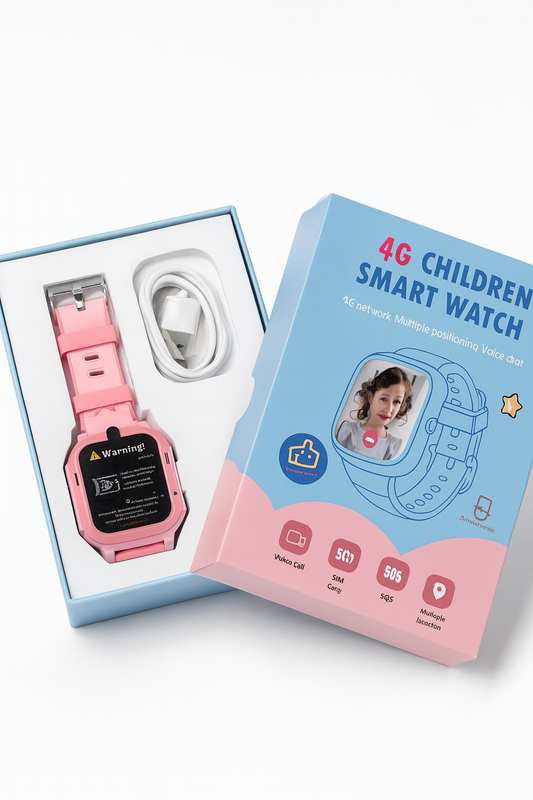 Montre Connectée Enfant 4G avec GPS et Bouton SOS – Sécurité et Appels Vidéo